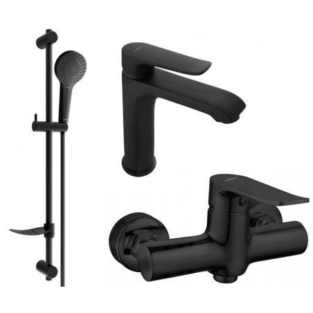 Mexen Pecos DF05 zuhanykészlet, fekete - 72704DF05-70