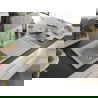 Mexen Leo chiuvetă de granit cu un compartiment, cu picurător și baterie de bucătărie Flora, Bej - 6501-69-670401-00