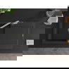 Mexen Leo chiuvetă granitică 1-cameră cu scurgător și baterie bucătărie Flora, negru/argintiu metalic - 6501-73-670401-00