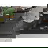 Mexen Leo chiuvetă de granit 1-cameră cu picurător și baterie bucătărie Flora, negru/argintiu metalic - 6501-73-670401-07