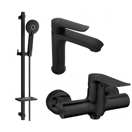 Mexen Pecos DQ40 zuhanykészlet, fekete - 72704DQ40-70
