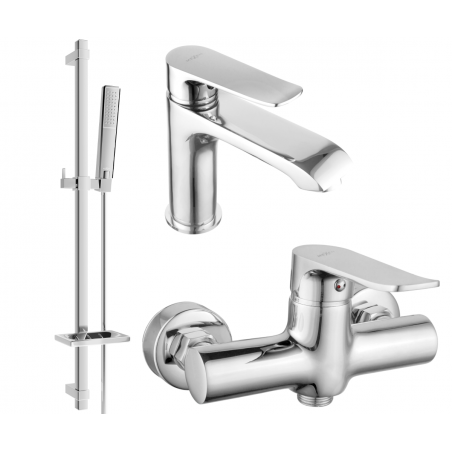 Mexen Pecos DQ72 set de duș, Crom - 72704DQ72-00