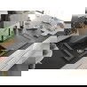 Mexen Leo chiuvetă de bucătărie din granit cu 1 compartiment și scurgător și baterie Flora, negru cu pete - 6501-76-670401-08