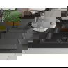 Mexen Leo chiuvetă de granit cu 1 cuvă și baterie de bucătărie Flora, negru pătat - 6501-76-670401-70-B