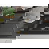 Mexen Leo chiuvetă de granit cu o singură cuvă cu scurgător și baterie de bucătărie Flora, neagră cu pete - 6501-76-670401-75-G