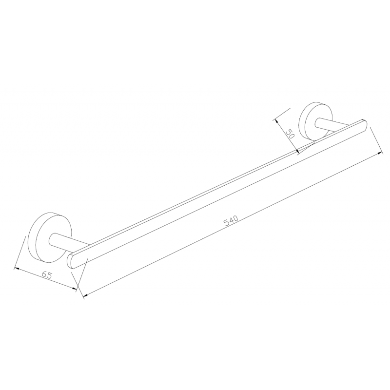 Mexen Loft cuier pentru prosop, negru - 7012624-70