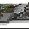 Mexen Matias Chiuvetă de granit de 1,5 compartiment cu picurător și baterie de bucătărie Flora, gri - 6502-71-670401-00