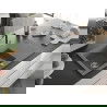 Mexen Matias Chiuvetă de granit de 1,5 compartiment cu picurător și baterie de bucătărie Flora, gri - 6502-71-670401-07