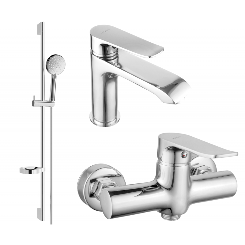 Mexen Pecos DS75 zuhanykészlet, króm - 72704DS75-00