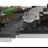 Mexen Matias chiuvetă din granit cu 1,5 cuve și picurător și baterie de bucătărie Flora, negru/auriu - 6502-75-670401-07-B