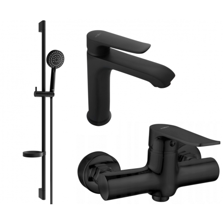 Mexen Pecos DS75 set de duș, negru - 72704DS75-70
