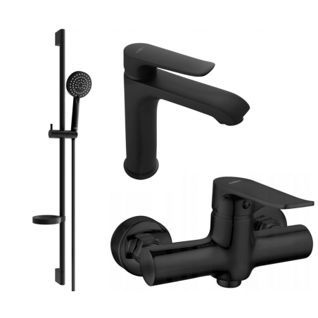 Mexen Pecos DS75 zuhanykészlet, fekete - 72704DS75-70