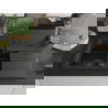 Mexen Matias chiuvetă granit 1,5 camere cu scurgător și robinet de bucătărie Flora, negru/auriu - 6502-75-670401-70-B