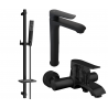 Mexen Pecos DQ72 set de baie, negru - 72713DQ72-70