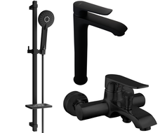 Mexen Pecos DQ40 set cadă, negru - 72713DQ40-70