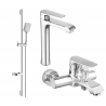 Mexen Pecos Set cadă baie DS62, crom - 72713DS62-00