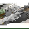 Mexen Vito chiuvetă de granit cu 1 compartiment și baterie de bucătărie Flora, gri - 6503-71-670401-57-B