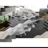 Mexen Vito chiuvetă de granit cu 1 compartiment și baterie de bucătărie Flora, Neagră/Argintiu metalic - 6503-73-670401-00