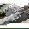 Mexen Vito chiuvetă de granit cu 1 compartiment și baterie de bucătărie Flora, Neagră/Argintiu metalic - 6503-73-670401-07