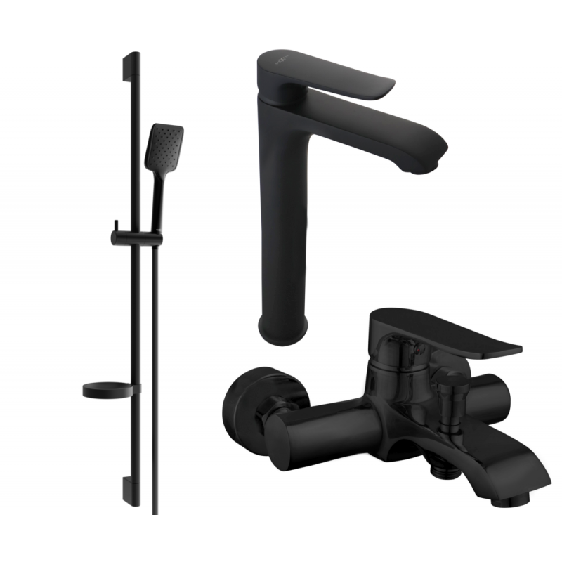 Mexen Pecos DS62 set de baie, negru - 72713DS62-70