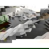 Mexen Vito chiuvetă de granit cu 1 compartiment și baterie de bucătărie Flora, Neagră/Auriu metalic - 6503-75-670401-07