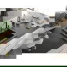 Mexen Vito chiuvetă de granit cu 1 compartiment și baterie de bucătărie Flora, Neagră/Auriu metalic - 6503-75-670401-57-B