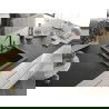 Mexen Vito chiuvetă de bucătărie din granit cu 1 compartiment și baterie Flora, negru pestriț - 6503-76-670401-57-B