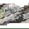 Mexen Mario Chiuvetă de granit cu 2 compartimente și baterie de bucătărie Flora, Albă - 6504-20-670401-07