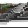 Mexen Mario chiuvetă de granit cu 2 compartimente cu baterie de bucătărie Flora, gri - 6504-71-670401-70-B