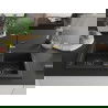 Mexen Mario chiuvetă granit cu 2 compartimente cu baterie de bucătărie Flora, negru/argintiu metalic - 6504-73-670401-57-B