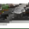 Mexen Mario chiuvetă de granit cu 2 cuve cu baterie de bucătărie Flora, negru/auriu metalic - 6504-75-670401-07-B