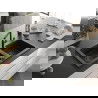 Mexen Mario chiuvetă din granit cu 2 compartimente și baterie de bucătărie Flora, negru/auriu metalic - 6504-75-670401-70-B