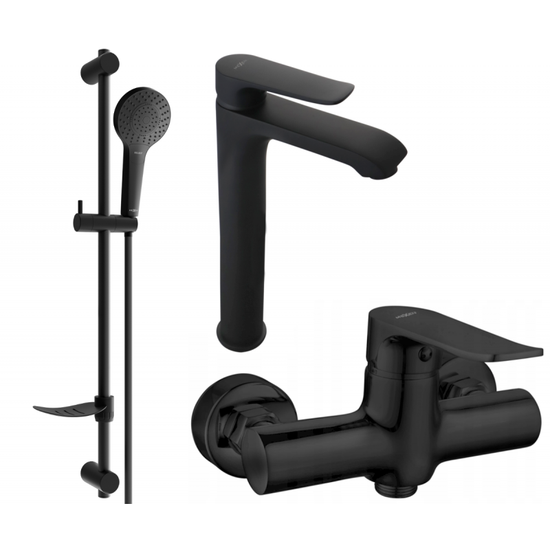 Mexen Pecos Set de duș DF05, negru - 72714DF05-70