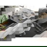 Mexen Mario Albă Chiuvetă de granit cu 2 compartimente și baterie de bucătărie Flora, Negru cu picățele - 6504-76-670401-75-B