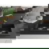 Mexen Mario chiuvetă de granit cu 2 compartimente cu baterie de bucătărie Flora, negru - 6504-77-670401-00