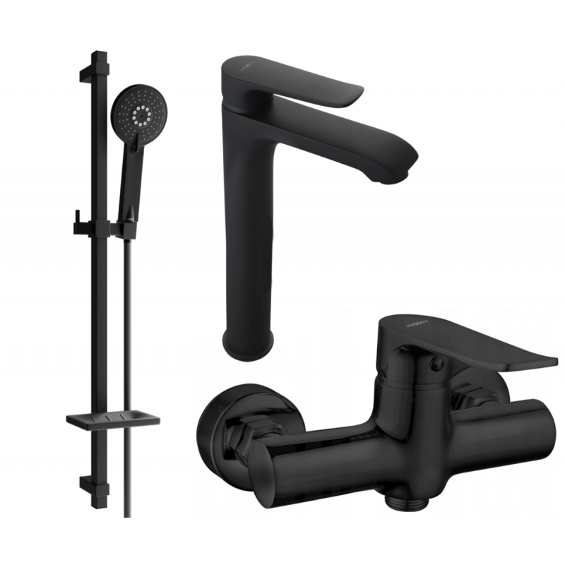 Mexen Pecos DQ40 set de duș, negru - 72714DQ40-70