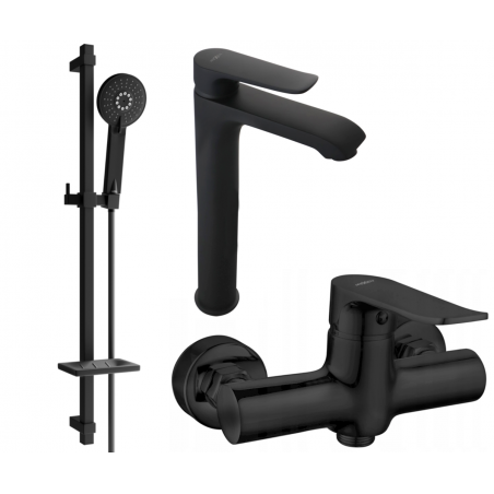 Mexen Pecos DQ40 set de duș, negru - 72714DQ40-70