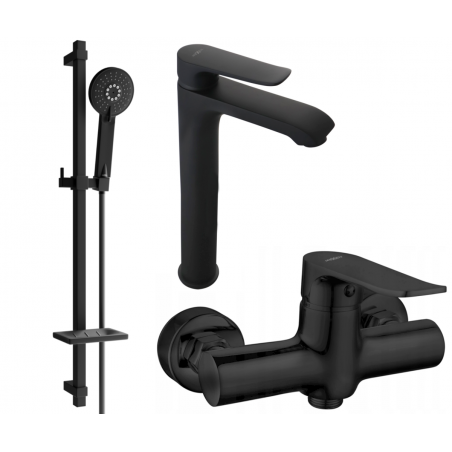 Mexen Pecos Set de duș DQ40, negru - 72714DQ40-70