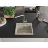 Mexen Milo chiuvetă de granit cu 1 cameră cu baterie de bucătărie Flora, bej - 6505-69-670401-00