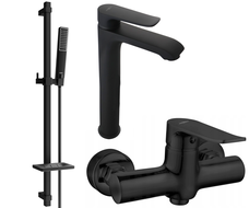 Mexen Pecos DQ72 set duș, negru - 72714DQ72-70
