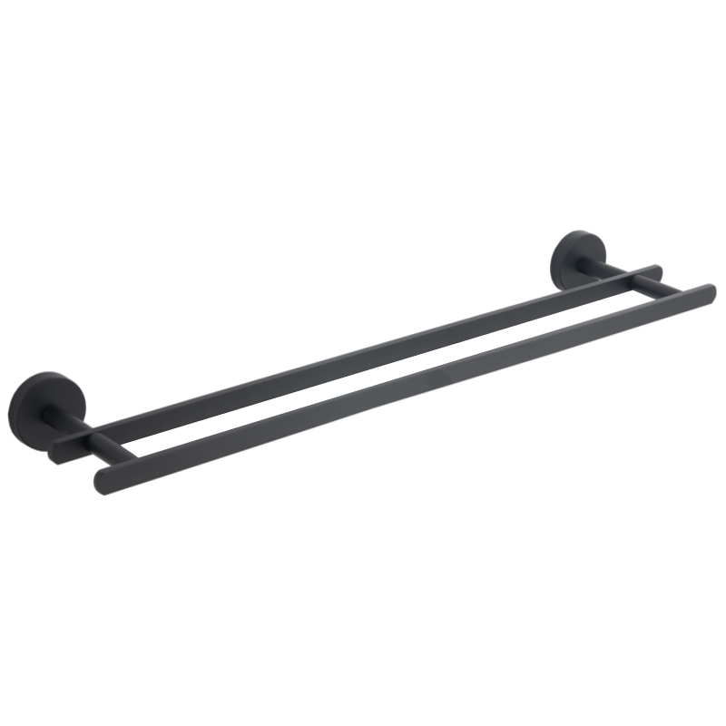 Mexen Loft suport dublu pentru prosop, negru - 7012625-70