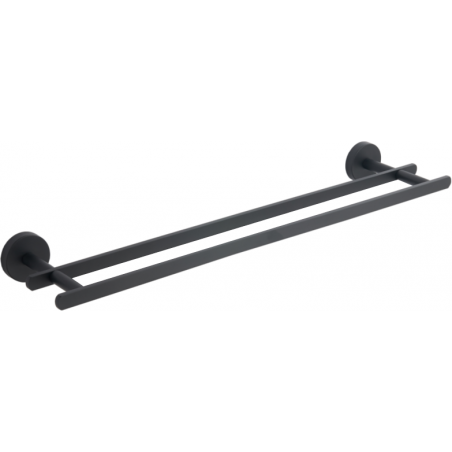 Mexen Loft cuier dublu pentru prosoape, negru - 7012625-70