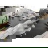 Mexen Milo chiuvetă de granit cu 1 compartiment și baterie de bucătărie Flora, Neagră/Auriu metalic - 6505-75-670401-07