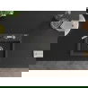 Mexen Milo chiuvetă de granit cu 1 compartiment cu baterie de bucătărie Flora, negru cu pete - 6505-76-670401-07