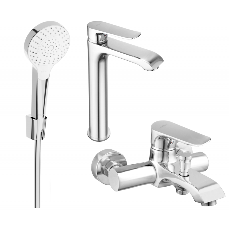 Mexen Pecos R05 set de baie, crom - 72713R05-00