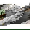 Mexen Milo chiuvetă de bucătărie cu 1 compartiment din granit cu baterie de bucătărie Flora, negru - 6505-77-670401-70-B