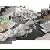 Mexen Gaspar Chiuvetă de granit de 1,5 compartiment cu picurător și baterie de bucătărie Flora, Albă - 6507-20-670401-02
