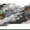 Mexen Gaspar Chiuvetă de granit de 1,5 compartiment cu picurător și baterie de bucătărie Flora, Gri - 6507-71-670401-06