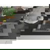 Mexen Gaspar Chiuvetă de granit de 1,5 compartiment cu picurător și baterie de bucătărie Flora, Gri - 6507-71-670401-07-B