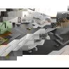 Mexen Gaspar Chiuvetă de granit de 1,5 compartiment cu picurător și baterie de bucătărie Flora, Gri - 6507-71-670401-57-B